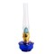 Aladdin Genie III Oil Lamp, Indoor Emergency Lighting for Shelf, Table or Hanging, Glass Bowl with Brass or Nickel Burner
